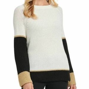 DKNY  Colorblock Crewneck Sweater